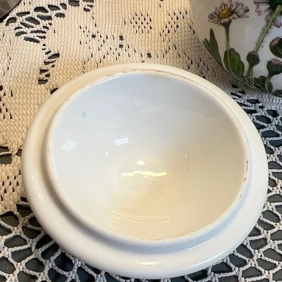 Botanic Garden Portmeirion Sugar Pot Gossypium Design Vintage Ceramic Bowl 4inch - Picture 5 of 8